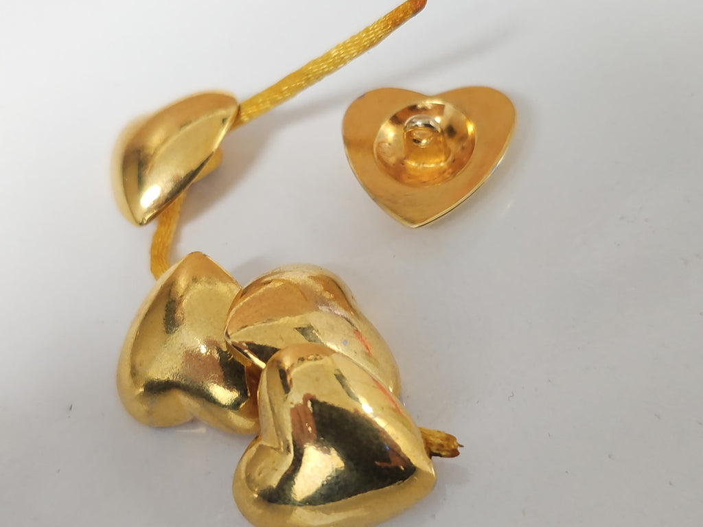 Gros lot boutons dorés plaqué or 20 microns pour couture mercerie customisation