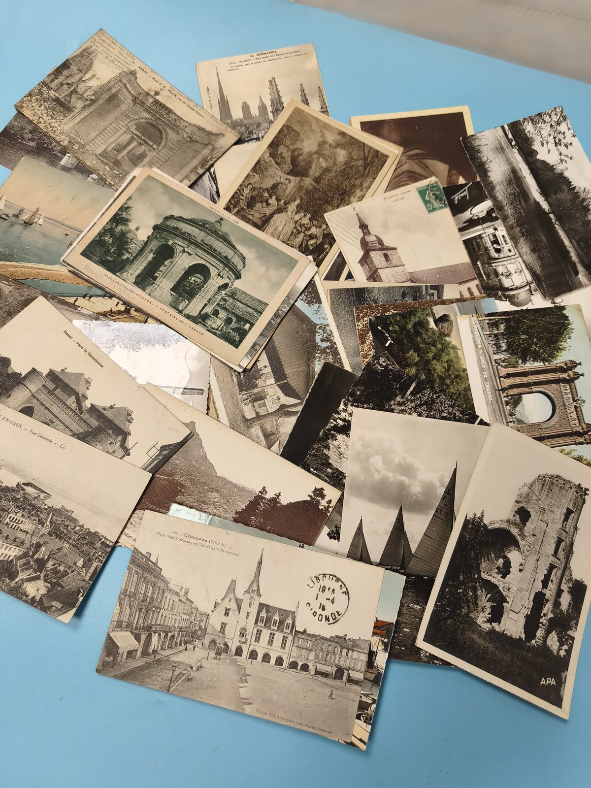 Lot cartes postales anciennes CPA divers lieux France paysages monuments (Ref 6)