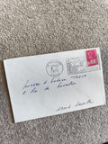 Lettre oblitérée Valloire 1975 timbre Marianne 0,80 Savoie philatélie