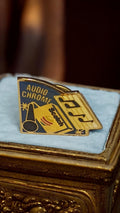 Pin's vintage Scotch Audio Chrome, ancien badge musique, années 80