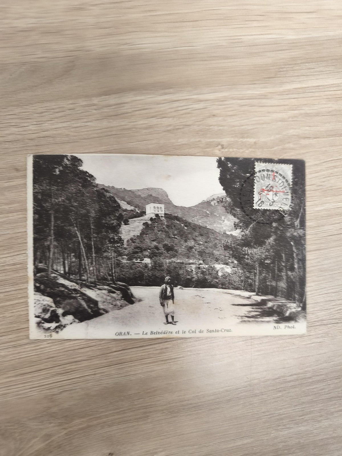 Ancienne carte postale Oran Belvédère Col de Santa-Cruz ND Phot. timbrée
