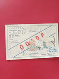 Carte radio QSL OQ5DP Elisabethville, radioamateur, motif illustré, d?occasion