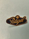 Vintage pin's Patigel logo ancien, collection publicitaire rétro (Ref 14)