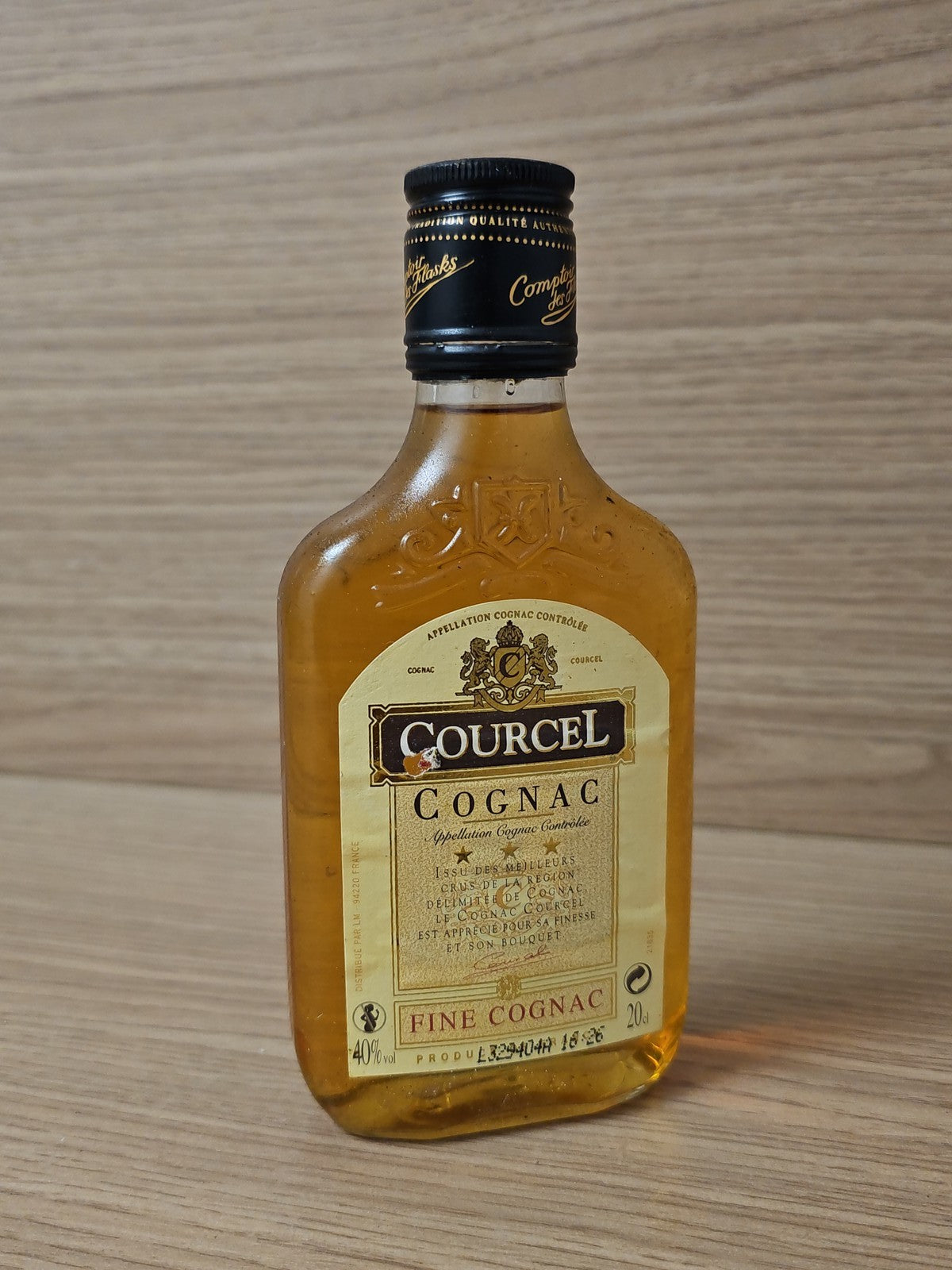 Flasque Courcel Cognac 20cl bouteille mini format 20 cl spiritueux France