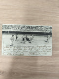 Ancienne carte postale tauromachie Course de taureaux arène noir et blanc vintag