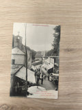 Ancienne carte postale Capvern Hautes-Pyrénées chapelle rue thermes vintage