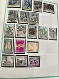 Timbres Espagne anciens oblitérés thématiques arts fruits monuments