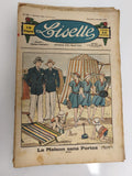 Ancien journal Lisette 1933, Journal des fillettes, couverture illustrée vintage