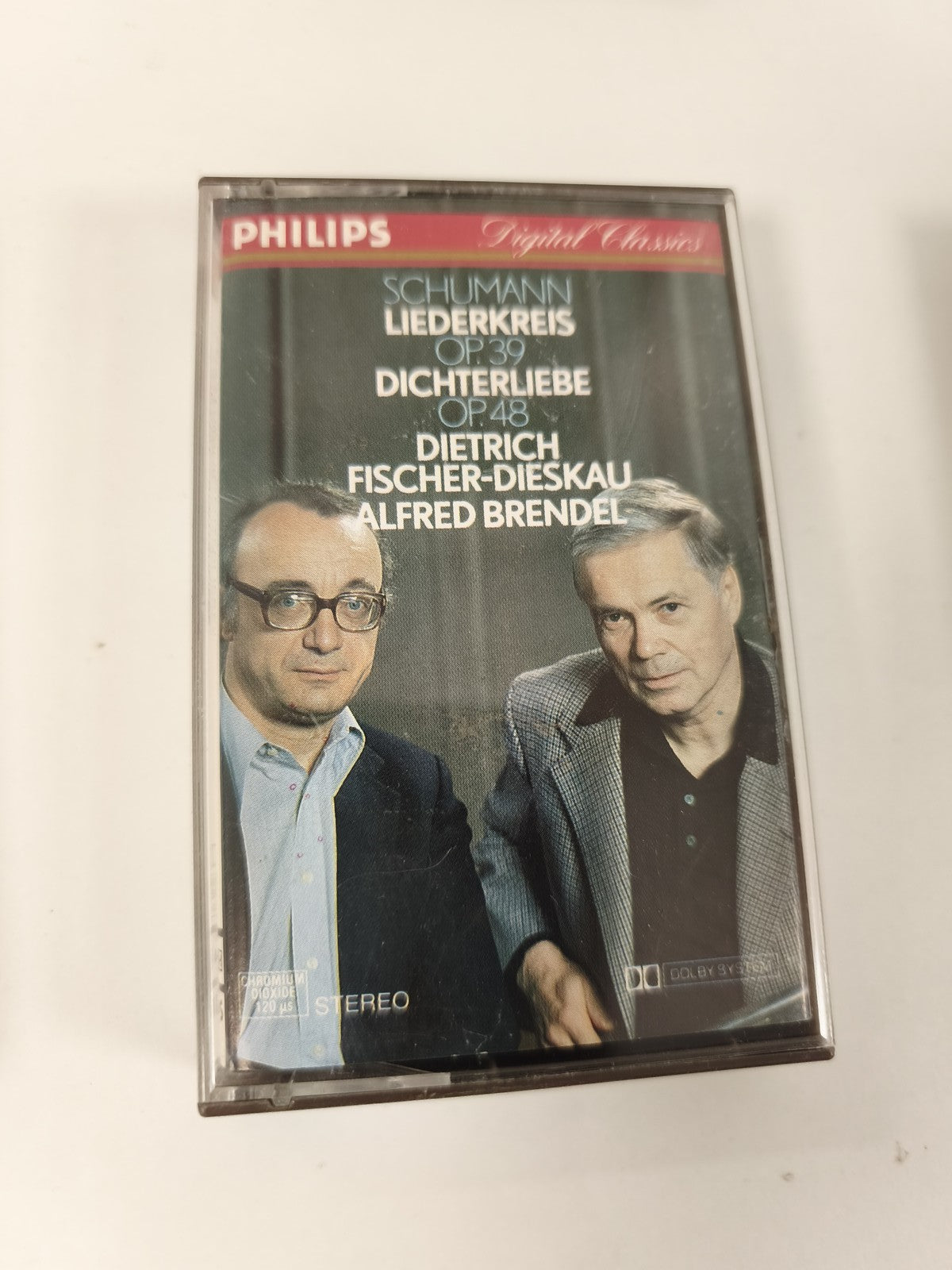 Cassette audio vintage K7 musique classique Schumann ancien support collection