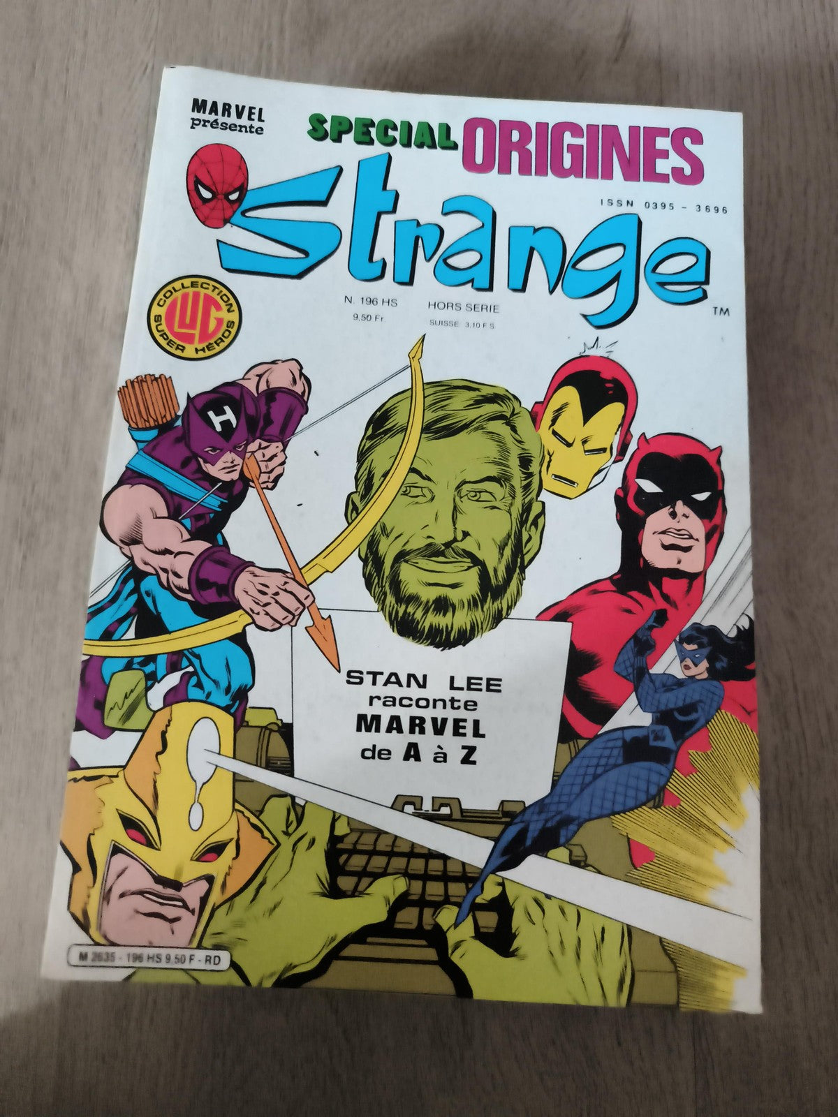 Comic Strange Spécial Origines Marvel n°196 HS ancien vintage France LUG