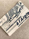 Carte publicitaire L'Aigle chaussures caoutchouc été déco rétro philatélie