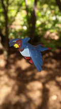 Figurine Pokémon Étouraptor 2005 2006 PVC oiseau bleu rouge jouet d'occasion