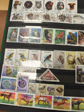 Lot de timbres animaliers multicolores Tanzanie Kenya Rwanda, oblitérés, support