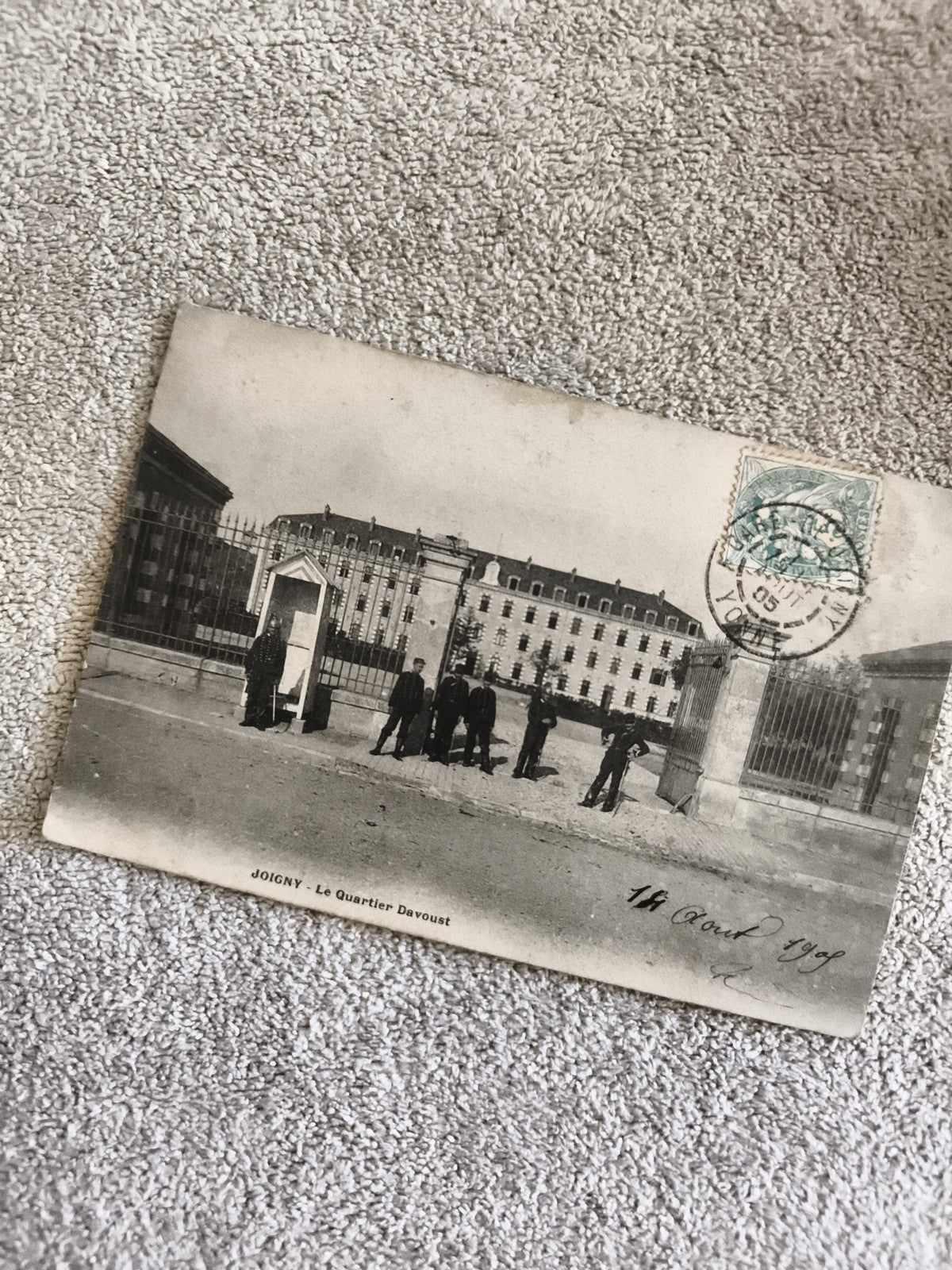 Carte postale CPA Joigny Quartier Davoust 1905 noir et blanc
