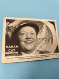 Ancienne photo dédicacée Maman Cat Odette Charblay radio vintage