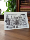 Carte QSL vintage radio amateur originale
