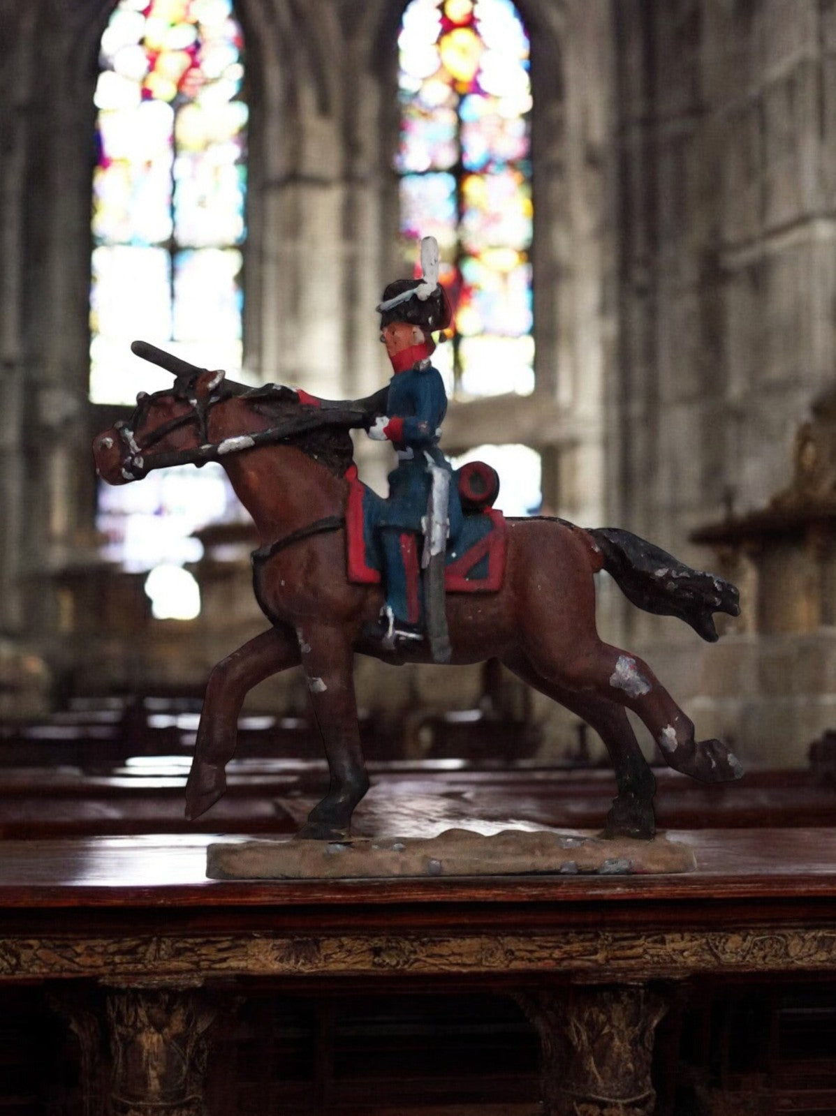 Figurine en plomb Napoléonien vintage
