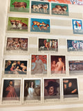 Lot anciens timbres POSTA ROMANA animaux tableaux art vintage philatélie Roumani