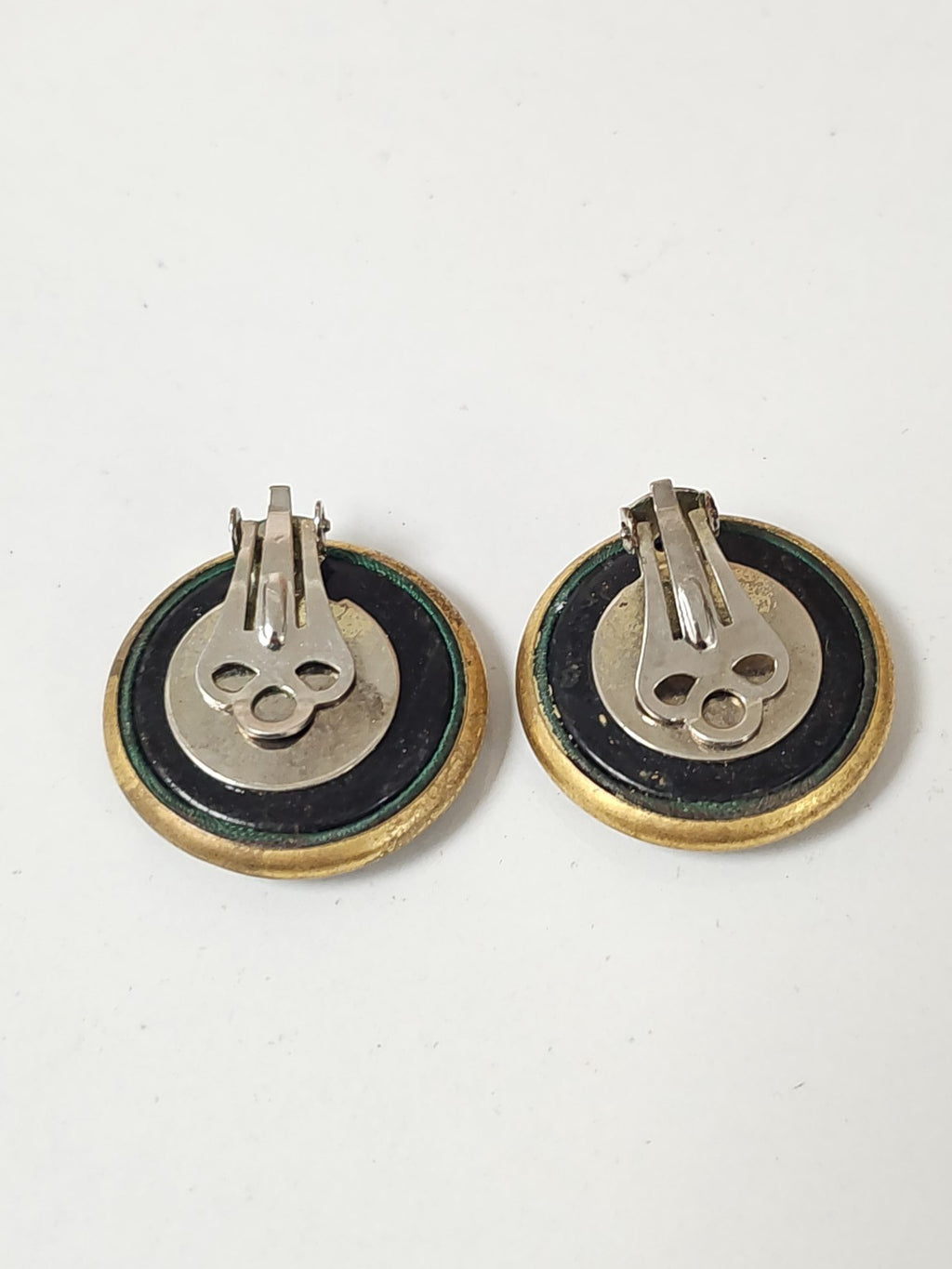 Pair of vintage antique retro costume earrings for collectors