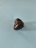 Bague vintage ancienne en bois authentique pour collectionneur ou amateur rétro