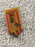 Pin's Casino Provence vintage, écusson jaune rouge, badge ancien (Ref 8)