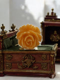 Broche rose vintage Yves Rocher style rétro fleur beige épingle fantaisie