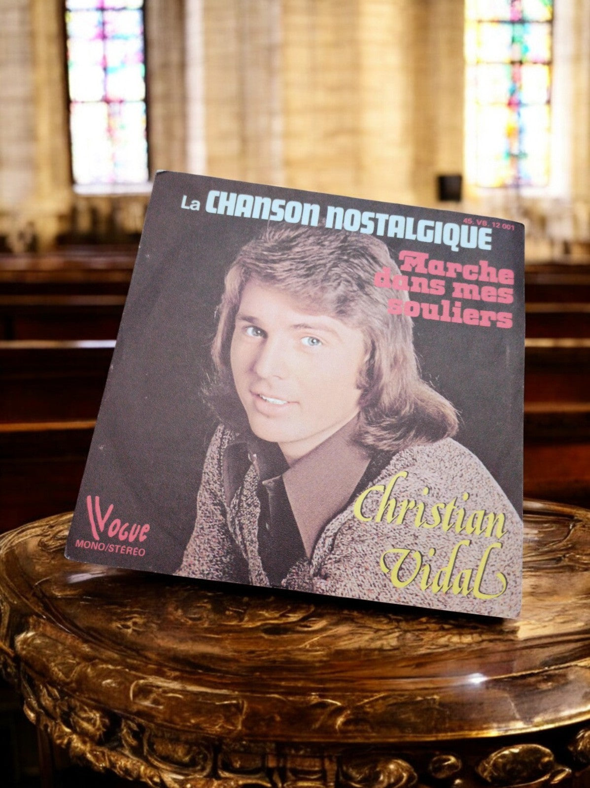 Vinyle 45 tours Christian Vidal Vogue – La Chanson Nostalgique, vintage