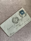 Lettre ancienne timbrée France 25c bleu oblitération St-Sébastien philatélie