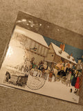 Carte postale illustrée timbrée Paris 1965, scène hiver diligence, philatélie (R