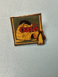 Vintage pin's Oasis igloo pingouin carré collection rétro (Ref 17)
