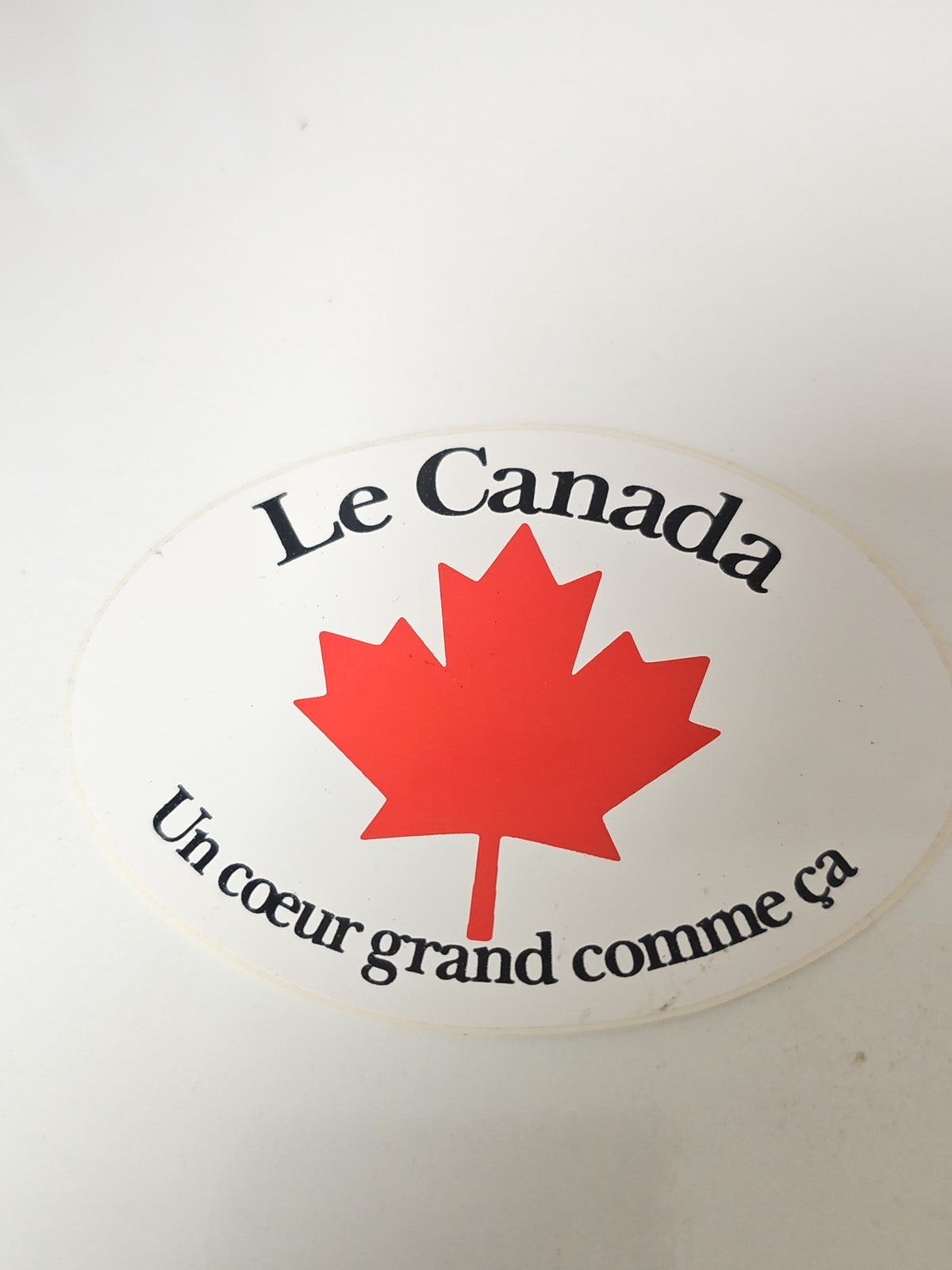 Vintage autocollant publicitaire ancien Le Canada rétro collection déco