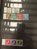 Timbres Belgique Lion et Roi Baudouin oblitérés, philatélie, séries classiques