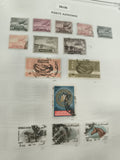Timbres Irak poste aérienne oblitérés, animaux, avion, années 1960-1980