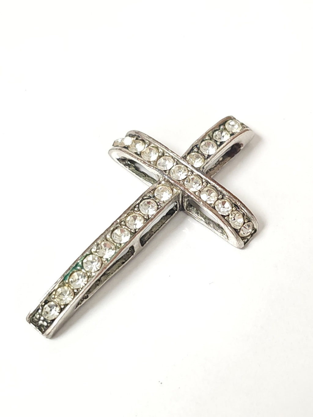 Vintage pendentif croix ancienne catholique rétro pour collection religieuse