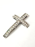 Vintage pendentif croix ancienne catholique rétro pour collection religieuse
