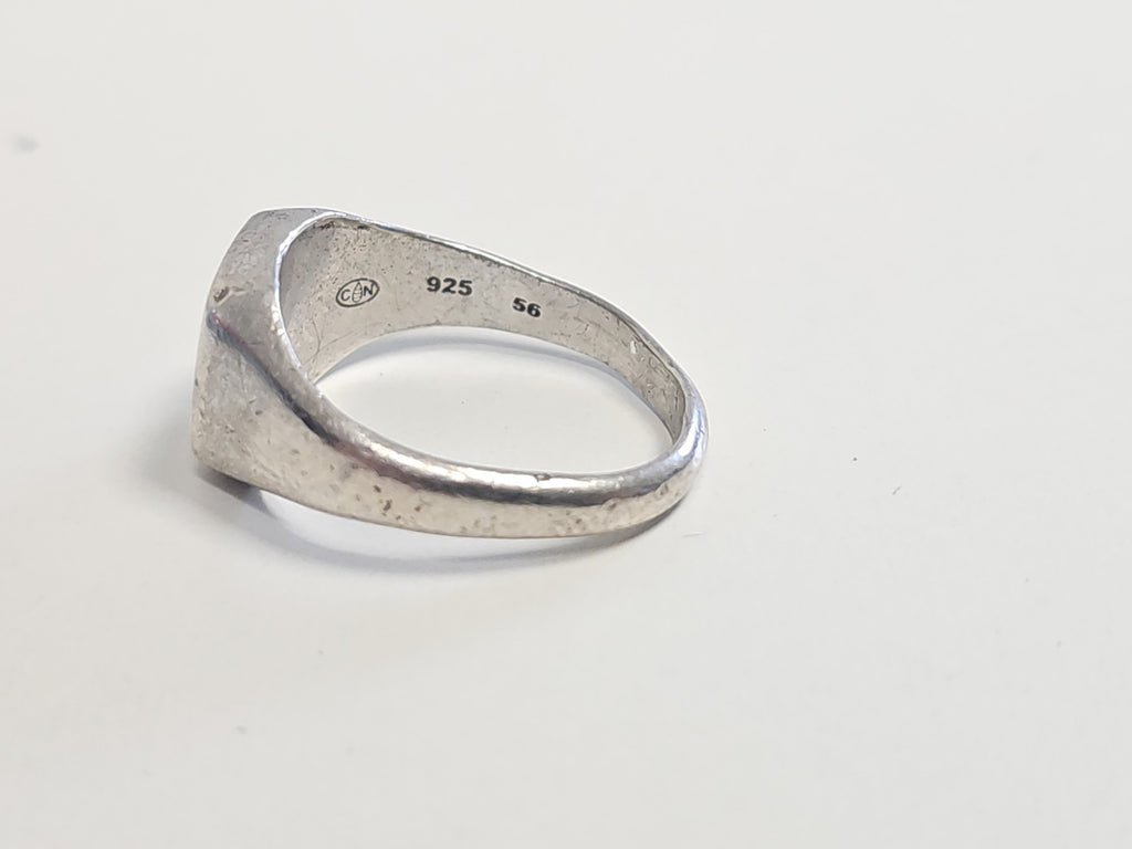 Grosse bague vintage en argent massif, ancienne, taille 54, 5.1g, collection