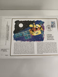 Feuillet CEF Centre National d’Études Spatiales, illustration satellite, 2,60F