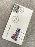 Lettre FDC Polynésie 1966 Pirogue de Lagon timbre 1er jour Papeete philatélie