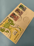 Ancienne enveloppe FDC Vietnam 1966 timbres premier jour, thématique monde