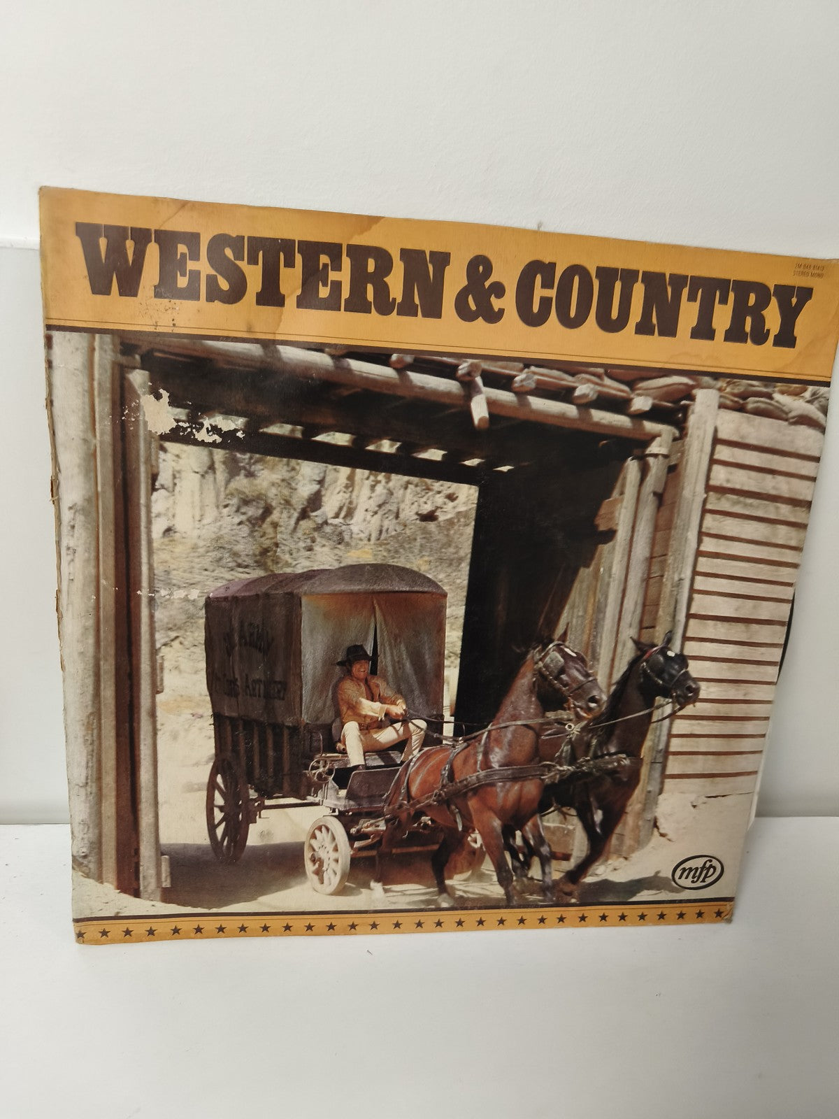 Vinyle 33T rétro western & country ancien, disque collection vintage musique USA