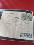 Ancienne enveloppe oblitérée Cameroun 1958, timbres RF, Par Avion, philatélie