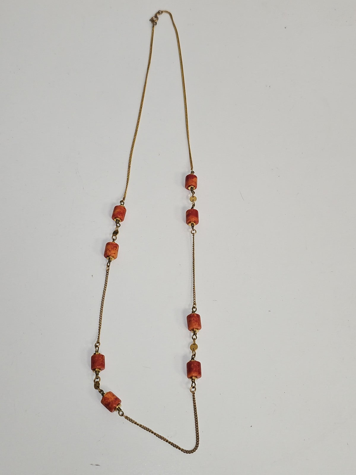 Collier fantaisie ancien vintage rétro, bijou d?occasion pour collection ou cade