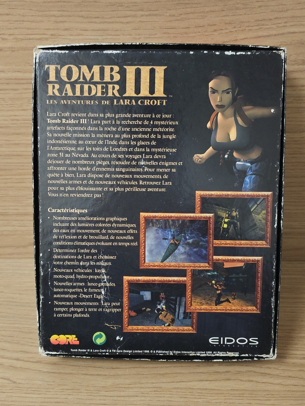 Tomb Raider III Jeu PC original, version française, pour ordinateur Windows occa