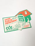 Vintage autocollant publicitaire ancien grand format "Votre plan de financement"