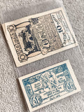 Anciens billets 10 Mark Allemagne notgeld illustré vintage lot papier