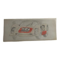 Dessin original voiture course Scalextric Dinky Toys vintage calque rare