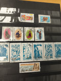 Timbres Kirghizistan oblitérés thèmes costumes, Manas, animaux, 1995-1996