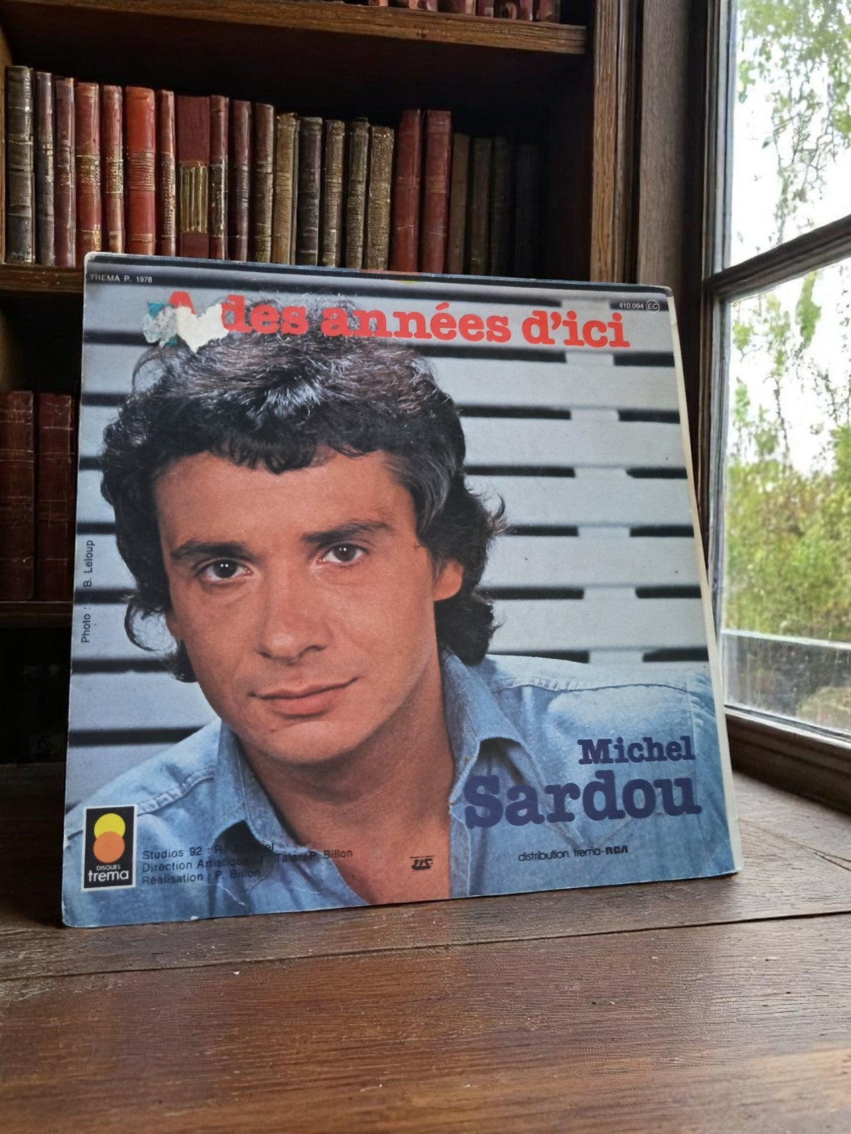 Vinyle 45 tours Michel Sardou années 70 vintage pochette photo Tréma