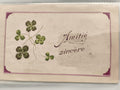 Carte postale ancienne Amitié sincère trèfles quatre feuilles CPA vintage