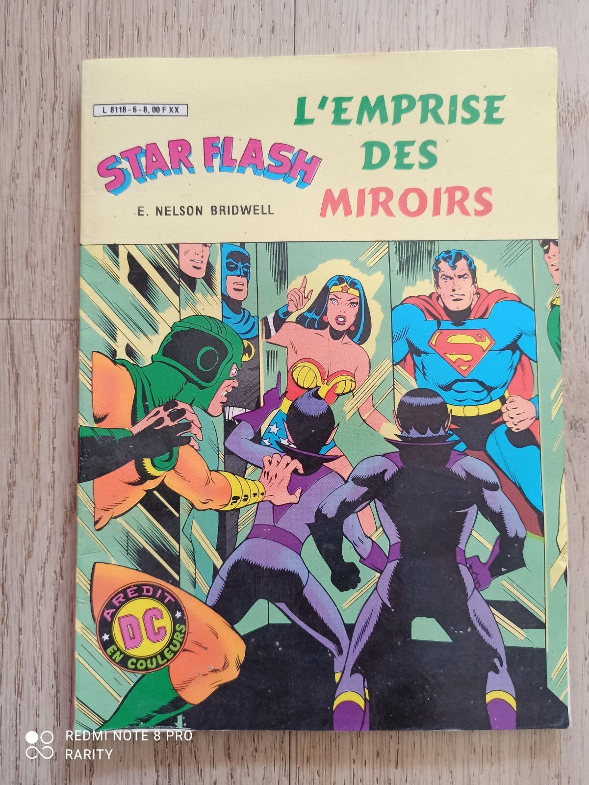 Bande dessinée Star Flash DC vintage années 70, L?emprise des miroirs, Aredit